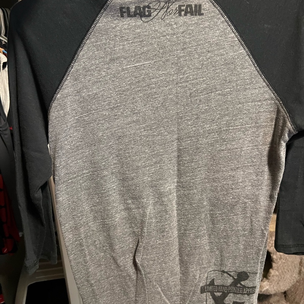 Flag Nor Fail Two-Tone Raglan Tee